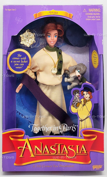 Anastasia Together in Paris Anya Doll and Dog Pooka 1997 Galoob #23000