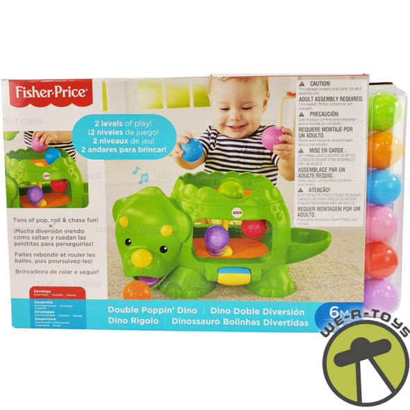 Fisher-Price Double Poppin' Dino Toy 2016 USED