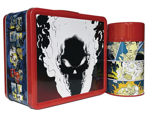 90s Ghost Rider Tin Titans PX Lunch Box with Beverage Container