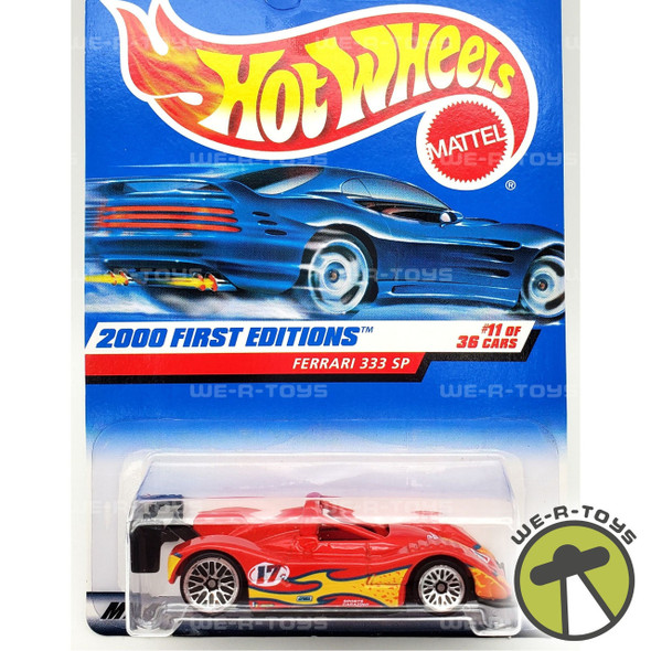 Hot Wheels Ferrari Red 333 SP 2000 First Editions #11 of 36 Mattel NRFP