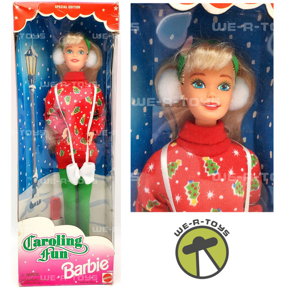 Barbie Caroling Fun Doll Christmas 1995 Special Edition Mattel No. 13966 NRFB