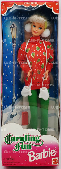 Barbie Caroling Fun Doll Special Edition Christmas 1995 Mattel # 13966 NRFB