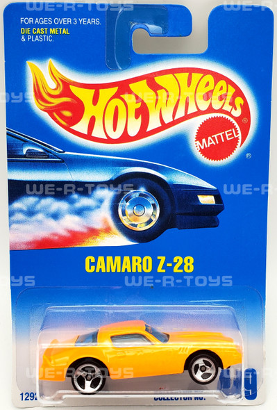 Hot Wheels Chevrolet Camaro Z-28 Neon Orange Die cast Vehicle Mattel 1991 NRFP