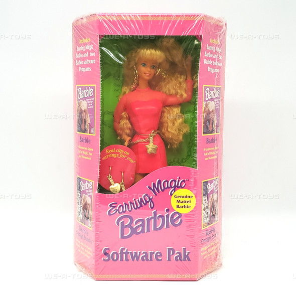Earring Magic Barbie Doll Software Pak Genuine Radio Shack 1991 Mattel NEW