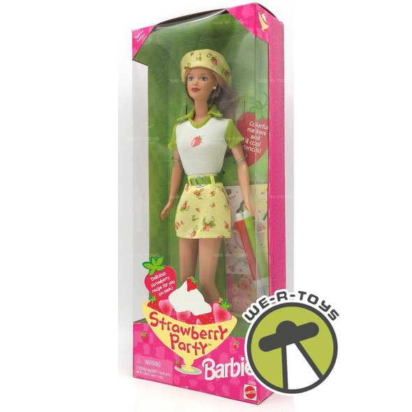 Strawberry Party Barbie Special Edition Barbie Doll with Markers & Stencils 1998