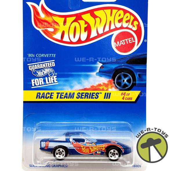 Hot Wheels '80s Corvette Race Team Series III Die Cast Vehicle Mattel 1996 NRFP
