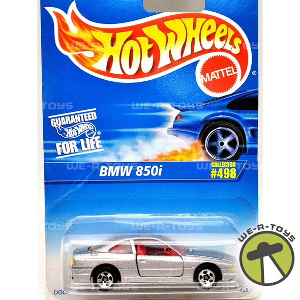 Hot Wheels BMW 850i Silver Die-Cast Car Vehicle Mattel 1995 NRFP