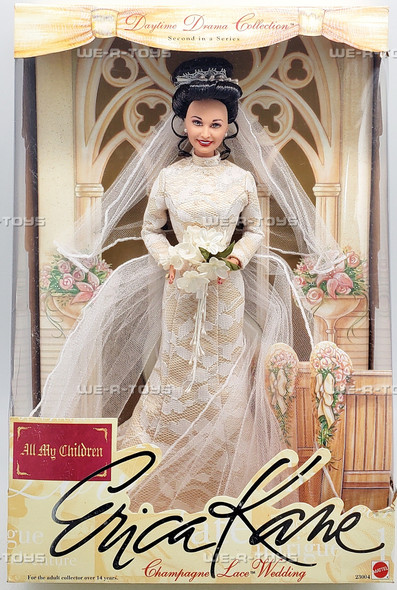 Erica Kane All My Children Champagne Lace Wedding Barbie Doll 1999 Mattel