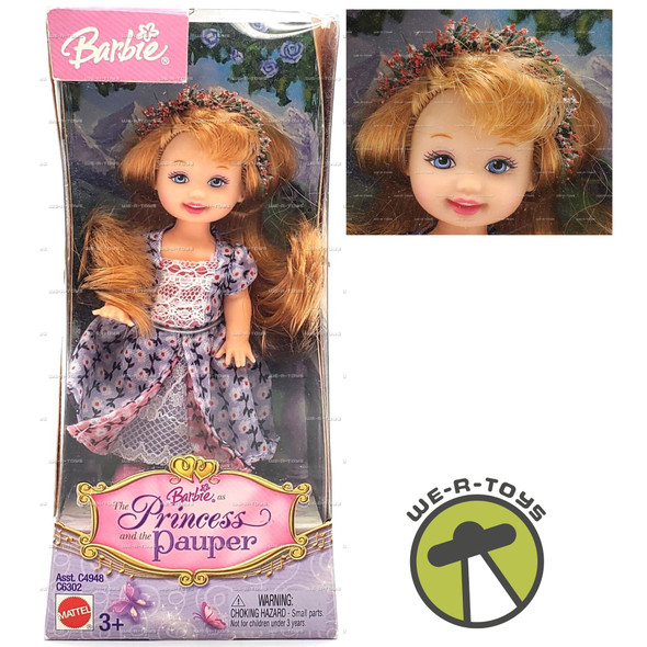 Kelly Doll Purple Dress Barbie as the Princess and the Pauper 2004 Mattel