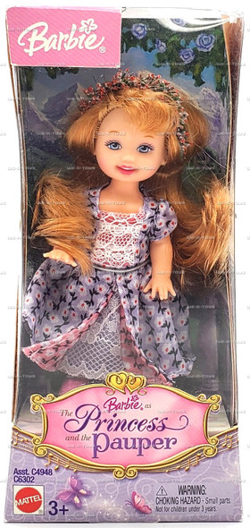 Kelly Doll Purple Dress Barbie as the Princess and the Pauper 2004 Mattel