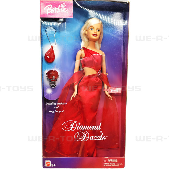 Barbie Diamond Dazzle Doll with a Dazzling Necklace and Ring for You Mattel 2004
