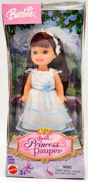 Barbie The Princess and the Pauper Kelly Doll White Dress Mattel 2004 NRFB