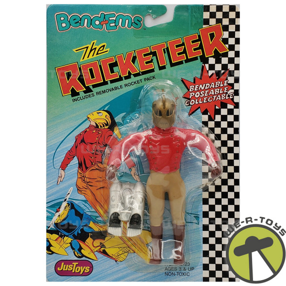 Disney The Rocketeer Bend-Ems Poseable Action Figure 1991 Just Toys #12123 NRFP