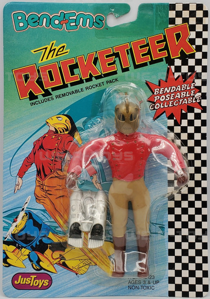 Disney The Rocketeer Bend-Ems Poseable Action Figure 1991 Just Toys #12123 NRFP
