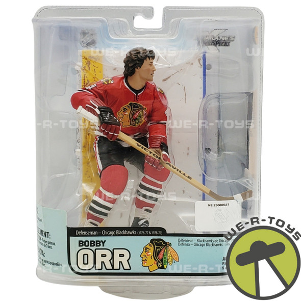 NHL Chicago Blackhawks Bobby Orr Action Figure 2007 McFarlane Toys # 75572 NRFP