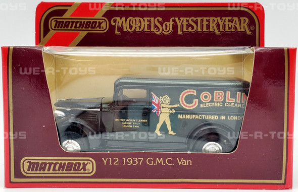 Matchbox Models of Yesteryear 1937 GMC Van Goblin Electric Cleaners Matchbox 1987 NRFP