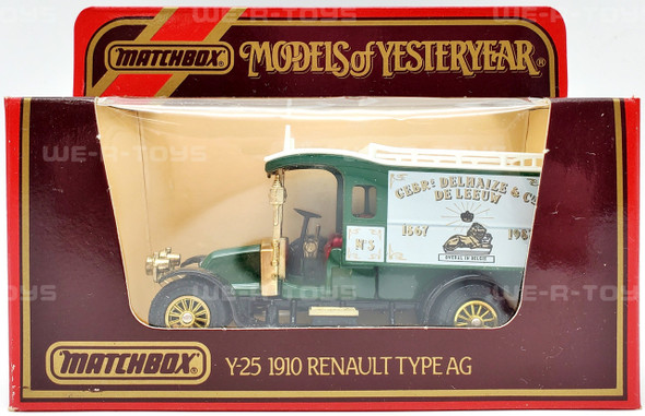 Matchbox Models of Yesteryear 1910 Renault Type AG Green Delhaize Matchbox 1986 NRFP