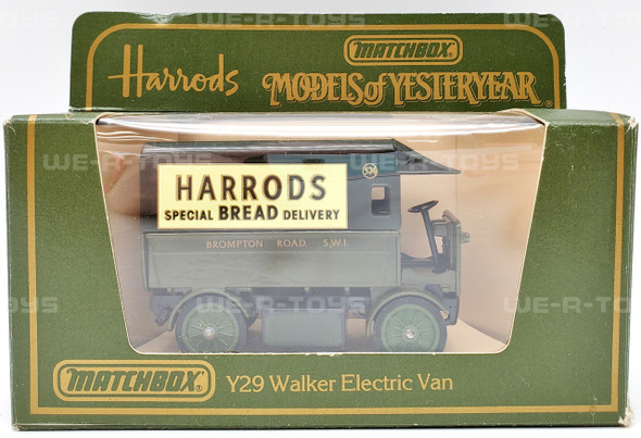 Matchbox Models of Yesteryear Harrods Bread Green Walker Electric Van Matchbox 1984 NRFP 