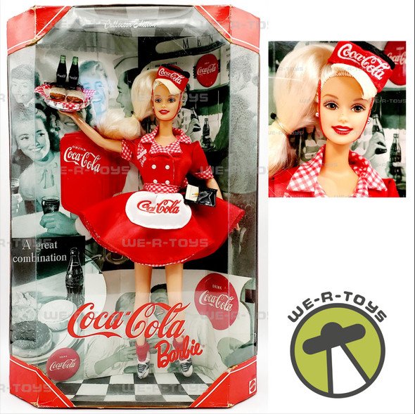 Barbie Coca-Cola Waitress Collector Doll 1998 Mattel 22831 NRFB