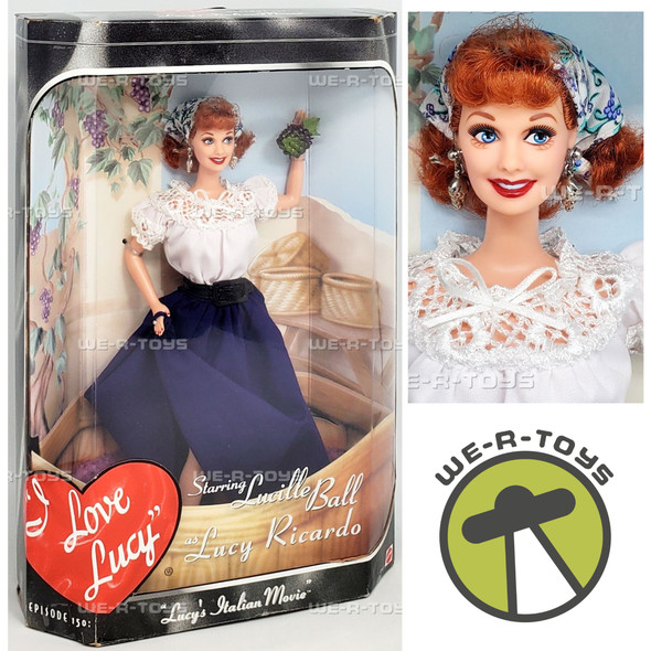 I Love Lucy Episode 150: Lucy's Italian Movie Lucy Doll 1999 Mattel 25527 NRFB