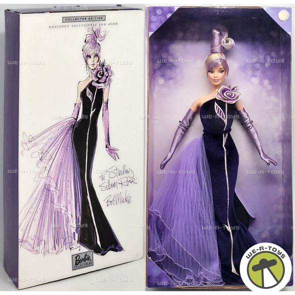 The Sterling Silver Rose Bob Mackie Barbie Doll Collector Edition 2001 Mattel