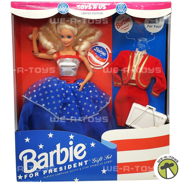 Barbie Doll For President Gift Set Toys R Us Limited Edition 1991 Mattel #3722