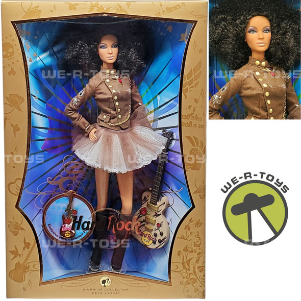 Hard Rock Cafe Barbie Doll Gold Label 2007 Mattel K7946