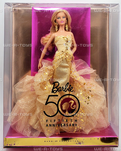 50th Anniversary Barbie Glamour Doll 2008 Mattel N4981 NRFB