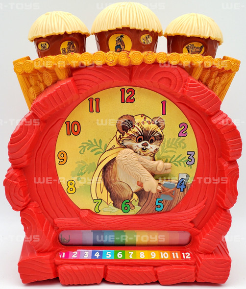 Star Wars Return of the Jedi Wicket the Ewok Teaching Clock 1984 Kenner USED