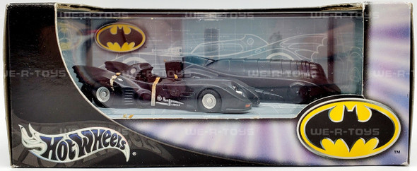 Hot Wheels Batman DC Set of 2 Batmobile Vehicles in Acrylic Case Mattel NRFP