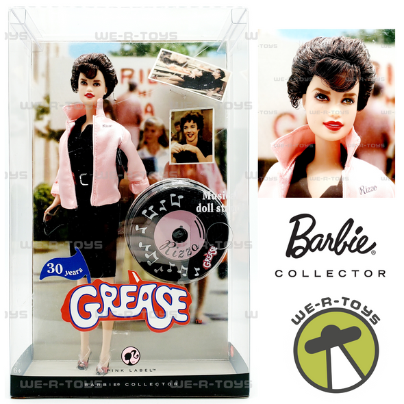 Grease Rizzo Barbie Doll Race Day Pink Label 2007 Mattel No. M0681 NRFB