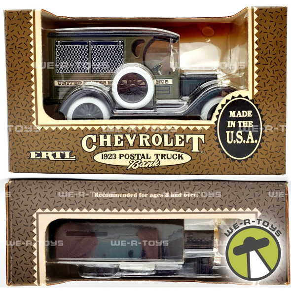 Ertl Chevrolet 1923 Postal Truck Coin Bank Die Cast Vehicle 1/25 Scale ERTL 1991 NRFP