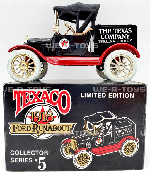 Texaco 1918 Ford Runabout Die Cast Metal Locking Coin Bank ERTL 1988 NEW