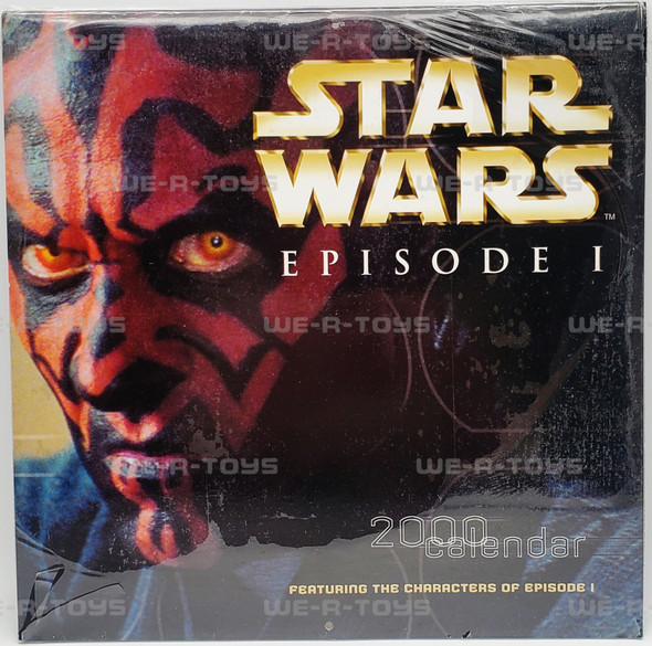 Star Wars Episode 1 Wall Calendar 2000 Golden Turtle Press NRFP