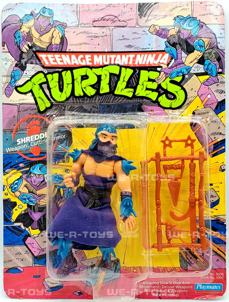 Teenage Mutant Ninja Turtles TMNT Teenage Mutant Ninja Turtles Shredder 5" Figure Unpunched 1990 NRFP