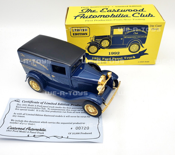 Eastwood Automobilia Club Limited Edition 1931 Ford Panel Truck 1:25 Blue NEW