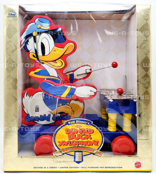 Disney Walt Disney's Donald Duck Xylophone Limited Edition 2nd in a Series Mattel NRFP