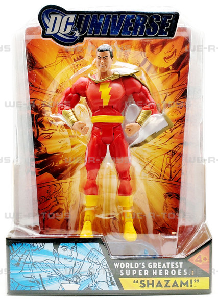 DC Universe World's Greatest Super Heroes Shazam! 6" Action Figure 2008 Mattel