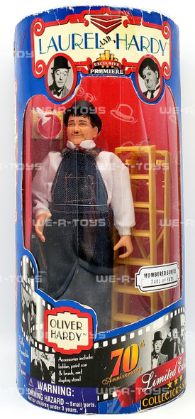 Laurel and Hardy Oliver Hardy Action Figure in Overalls 70th Anniversary