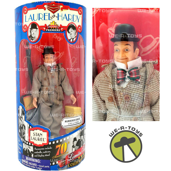 Laurel and Hardy Stan Laurel Action Figure in Suit 70th Anniversary NRFB