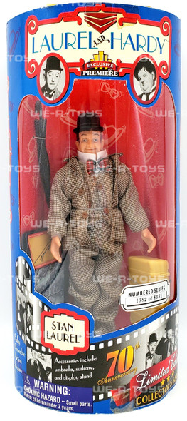 Laurel and Hardy Stan Laurel Action Figure in Suit 70th Anniversary NRFB