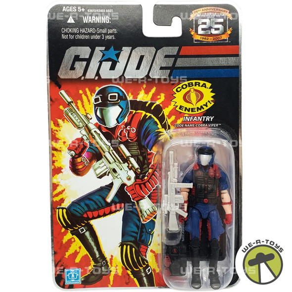 G.I. Joe 25th Anniversary Infantry Cobra Viper 3.75 Inch Action Figure Hasbro G.I. Joe 25th Anniversary Infantry Cobra Viper 3.75 Inch Action Figure Hasbro