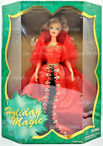 Holiday Magic 11 1/2" Fashion Doll in Red Gown 2001 Jakks Pacifi Inc. NRFB
