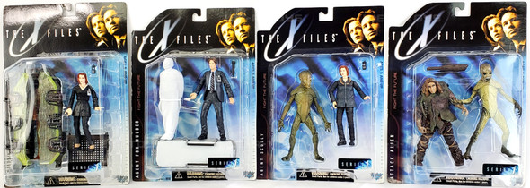 The X Files Series 1 Agent Scully and Agent Mulder Action Figure Lot of 4 NRFP