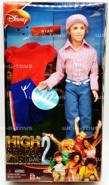 High School Musical 2 Ryan Doll 2007 Mattel No. M2938 NRFB