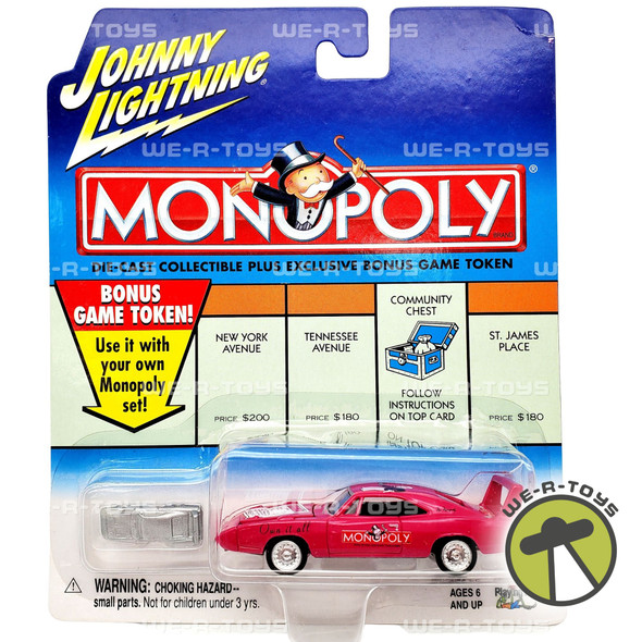Johnny Lightning Monopoly Die Cast Plus Game Token St. Charles Place Dodge NRFP
