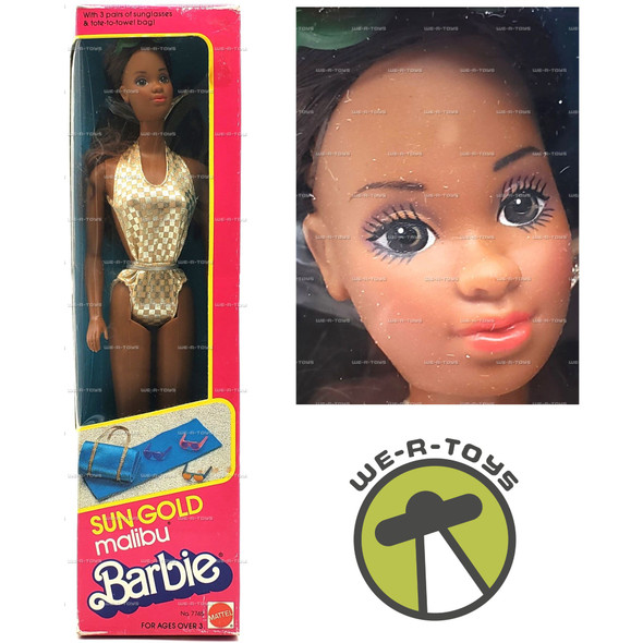 Sunsational Malibu Christie Barbie Doll Friend African American 1981 Mattel 7745