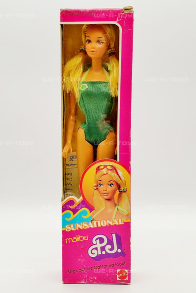 Sunsational Malibu P.J. California Look Doll Suntan Vintage Mattel 1981 #1187