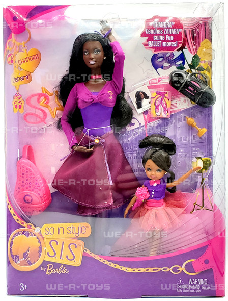 So In Style S.I.S. By Barbie Chandra and Zahara Fun Ballet 2009 Mattel T1444 NRFB