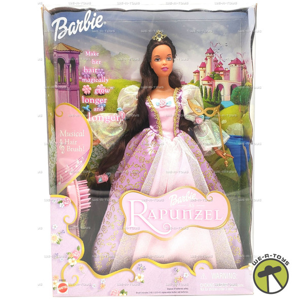 Barbie as Rapunzel Doll with Musical Hair Brush AA 2001 Mattel #55533